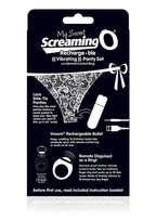 My Secret Rechargeable Panty Vibe Set with Remote Control Ring - Black