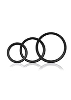RingO Pro x3 Silicone Cock Rings Set Waterproof - Black