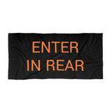 Enter in Rear Beach Towel by CULTUREEDIT