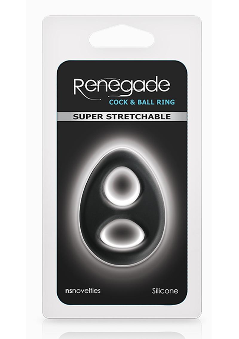 Renegade Romeo Silicone Cock & Ball Ring - Black