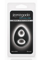 Renegade Romeo Silicone Cock & Ball Ring - Black