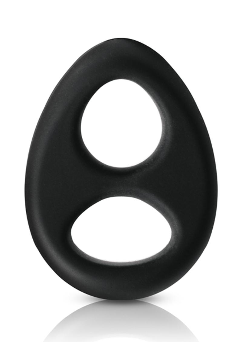 Renegade Romeo Silicone Cock & Ball Ring - Black