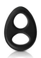Renegade Romeo Silicone Cock & Ball Ring - Black