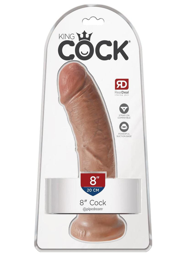 King Cock Dildo 8in - Caramel