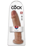 King Cock Realistic Dildo 10in - Caramel
