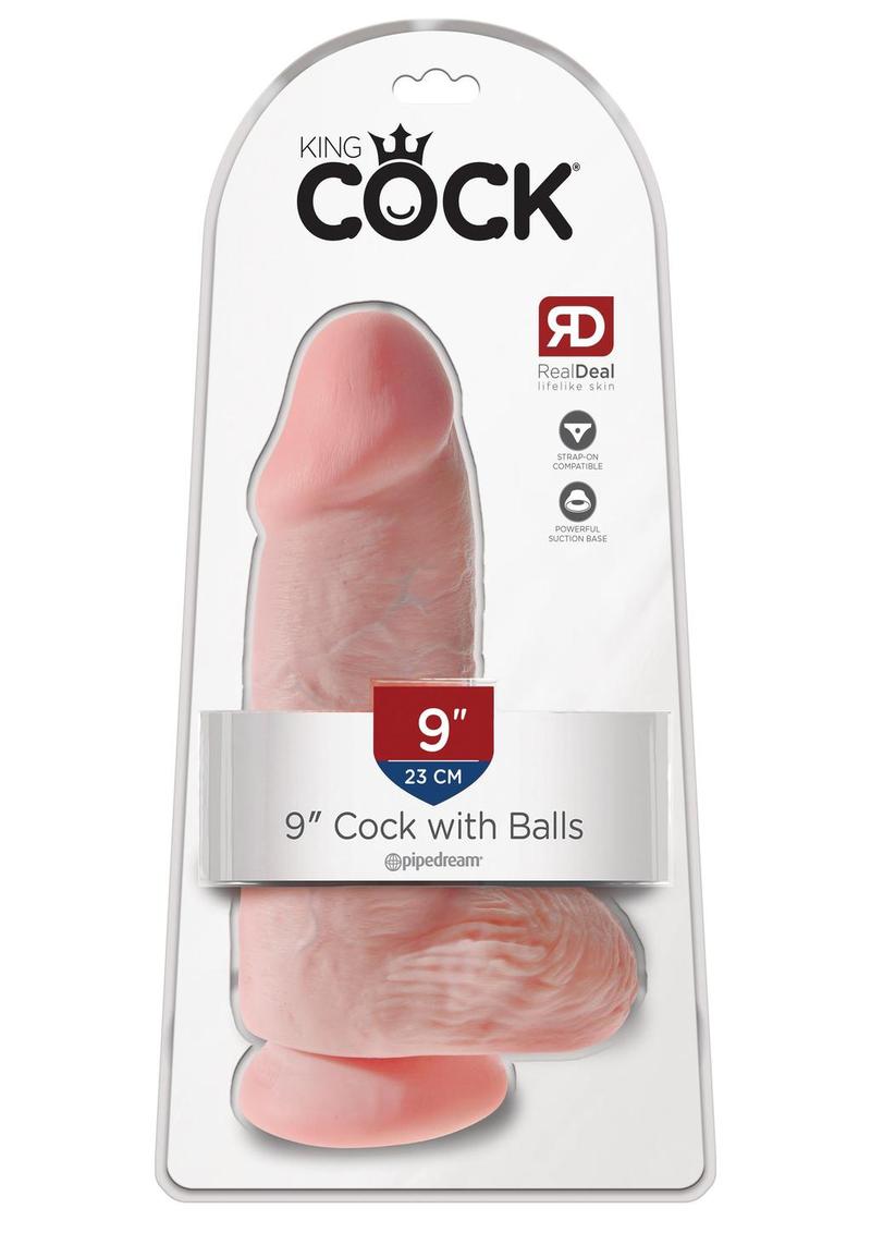 King Cock Chubby Dildo 9in - Vanilla