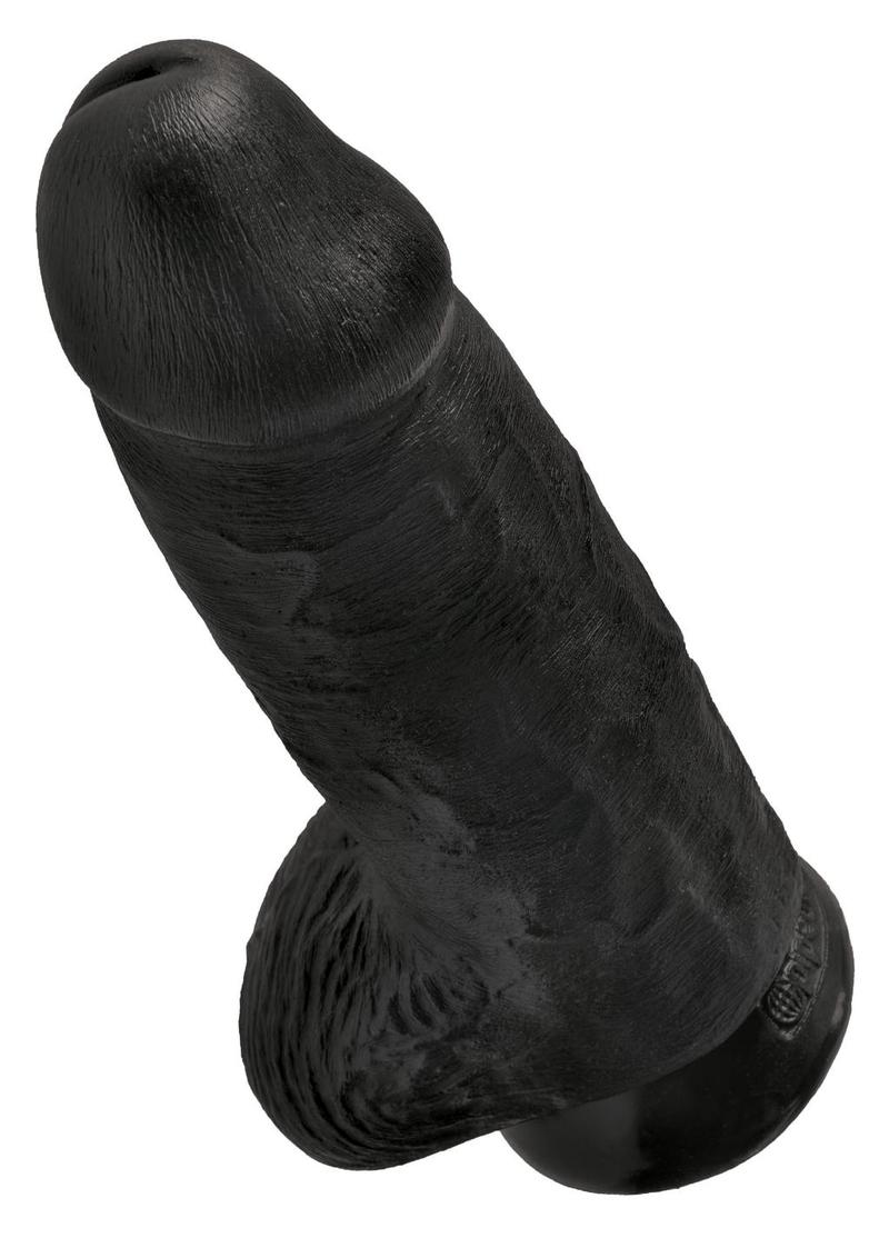 King Cock Chubby Dildo 9in - Black