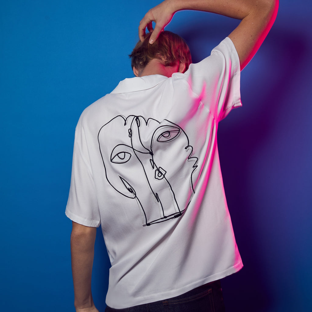Calder Kiki Embroidered Cabana Shirt