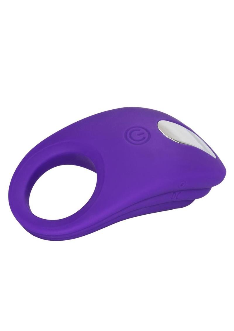 Couple's Enhancers Silicone Rechargeable Passion Enhancer Cock Ring - Purple