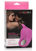 Couple's Enhancers Silicone Rechargeable Teasing Enhancer Cock Ring - Pink