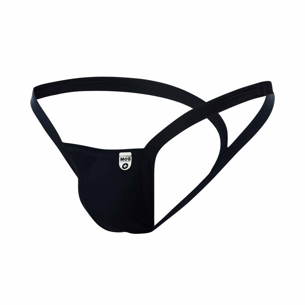 MOB Y Buns Thong - Black