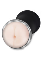 ZOLO DP Stroker Double Entry Masturbator - Pussy and Butt - Vanilla/Black