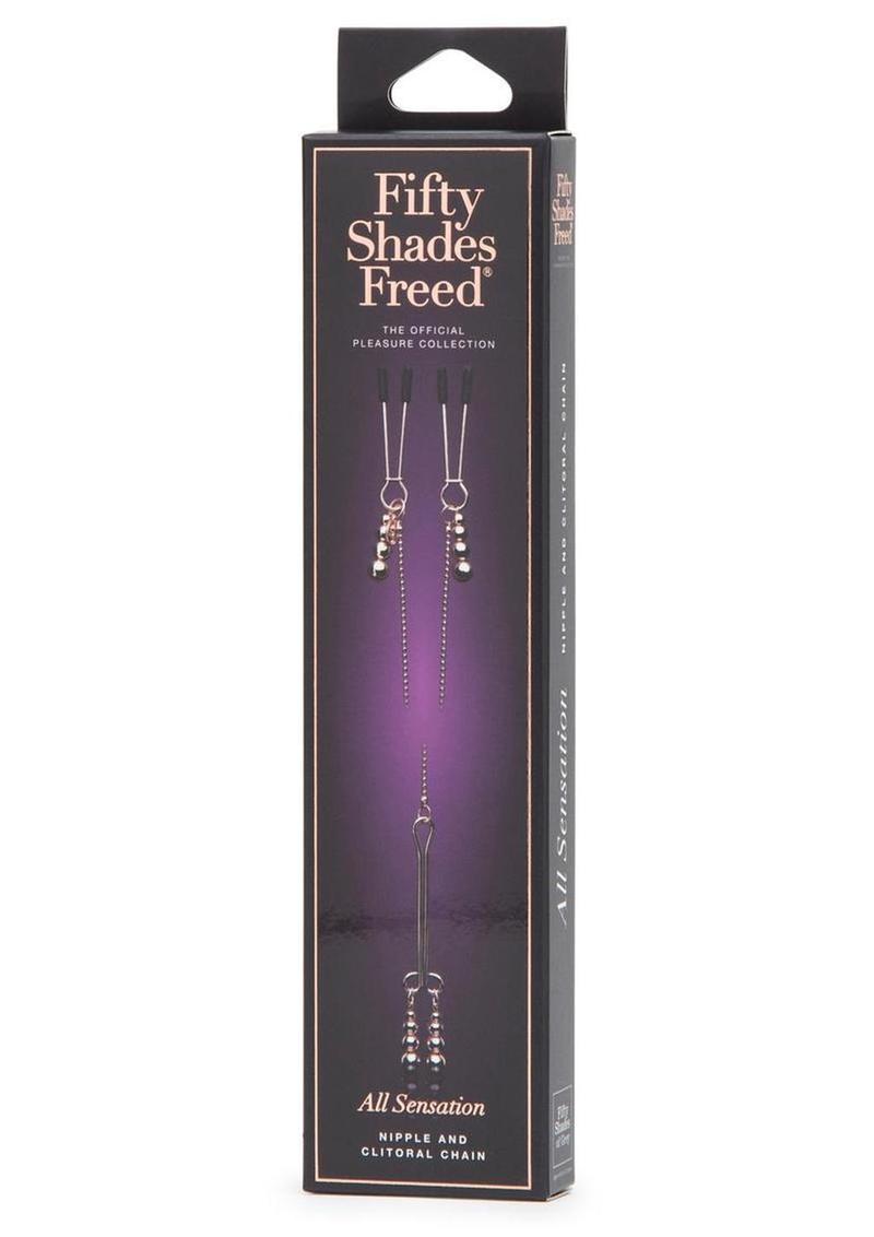 Fifty Shades Freed All Sensation Nipple & Clitoral Chain - Purple