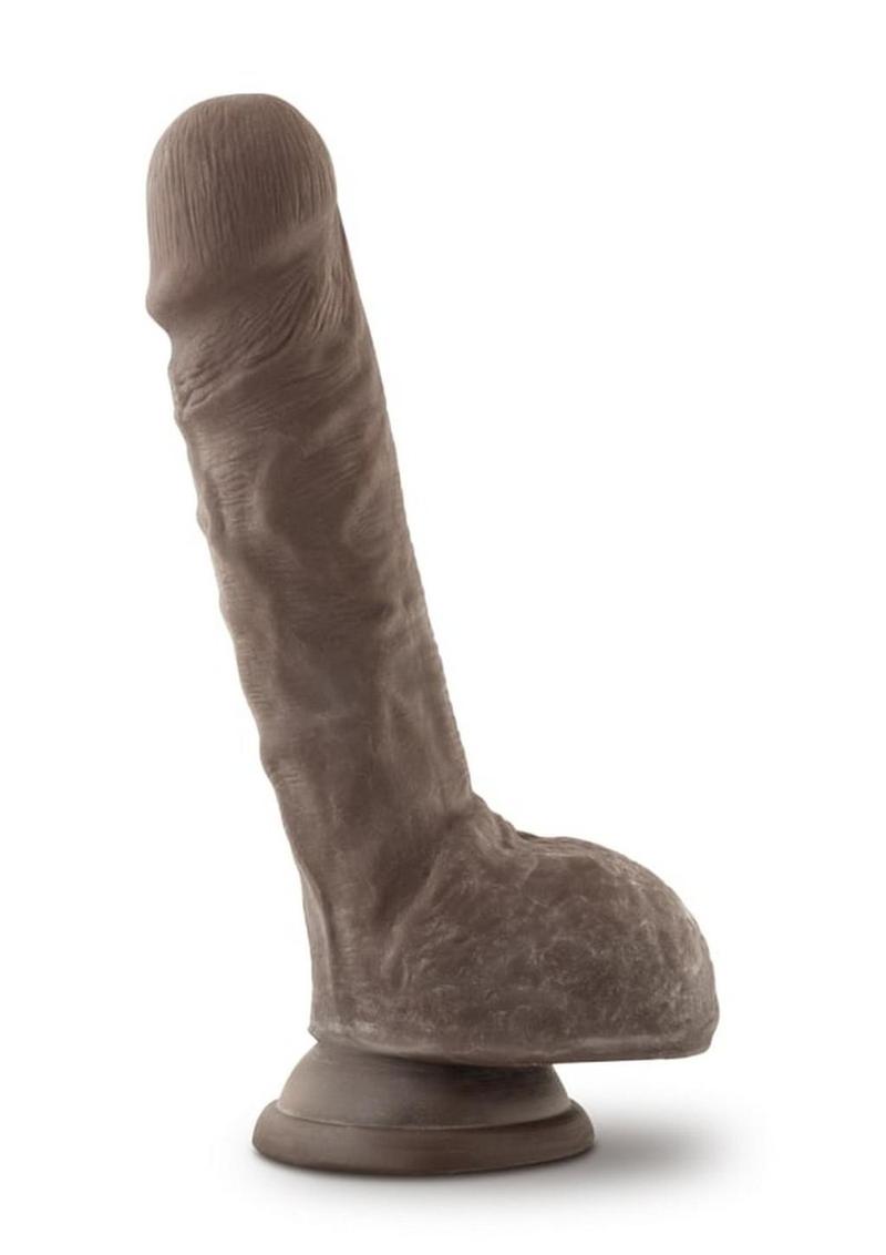 Au Naturel Sensa Feel Dildo with Suction Cup 9in - Chocolate
