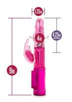 Sexy Things Romping Beaded Rabbit Vibrator - Fuchsia