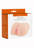 ME YOU US Miss Nikita Vibrating Realistic Masturbator with Bullet and Wired Remote Control - Pussy and Butt - Vanilla