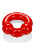 Oxballs Ultraballs Cock Ring Set (2 pack) - Red and Silver