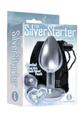 The 9's - The Silver Starter Bejeweled Heart Stainless Steel Plug - Diamond