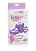 Venus Butterfly Silicone USB Rechargeable Strap-On with Remote Control - Purple