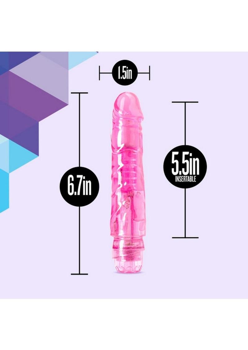 Naturally Yours The Little One Vibrating Dildo 6.7in - Pink