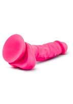 Ruse Hypnotize Silicone Dildo with Balls 7.5in - Hot Pink