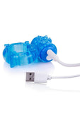 Charged BigO Rechargeable Vibrating Cock Ring - Blue