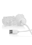 Charged BigO Rechargeable Vibrating Cock Ring - Clear