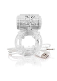 Charged BigO Rechargeable Vibrating Cock Ring - Clear