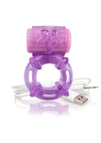 Charged BigO Rechargeable Vibrating Cock Ring - Purple