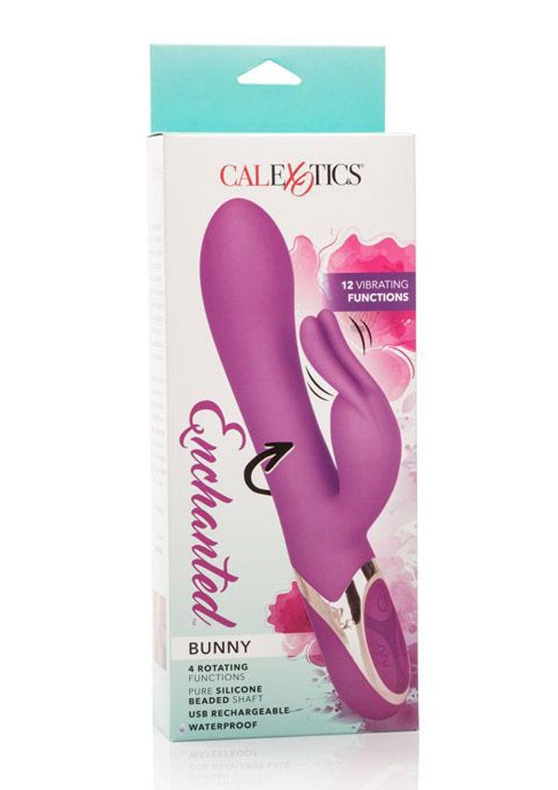 Enchanted Bunny Silicone Rechargeable Rabbit Vibrator - Purple