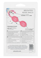 Weighted Kegel Balls Silicone with Retrieval Cord - Pink