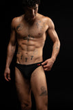 Good Boy Swim Brief by YES HOMO - Black / Red