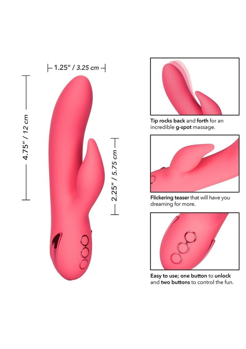 California Dreaming San Francisco Sweetheart Silicone Rabbit Vibrator - Pink