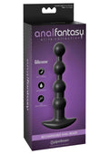 Anal Fantasy Elite Silicone Rechargeable Anal Beads - Black