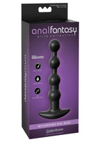 Anal Fantasy Elite Silicone Rechargeable Anal Beads - Black