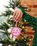 Very Merry Needlepoint Ornament