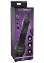 Anal Fantasy Elite Collection Vibrating Ass Thruster Silicone Anal Probe with Remote Control - Black