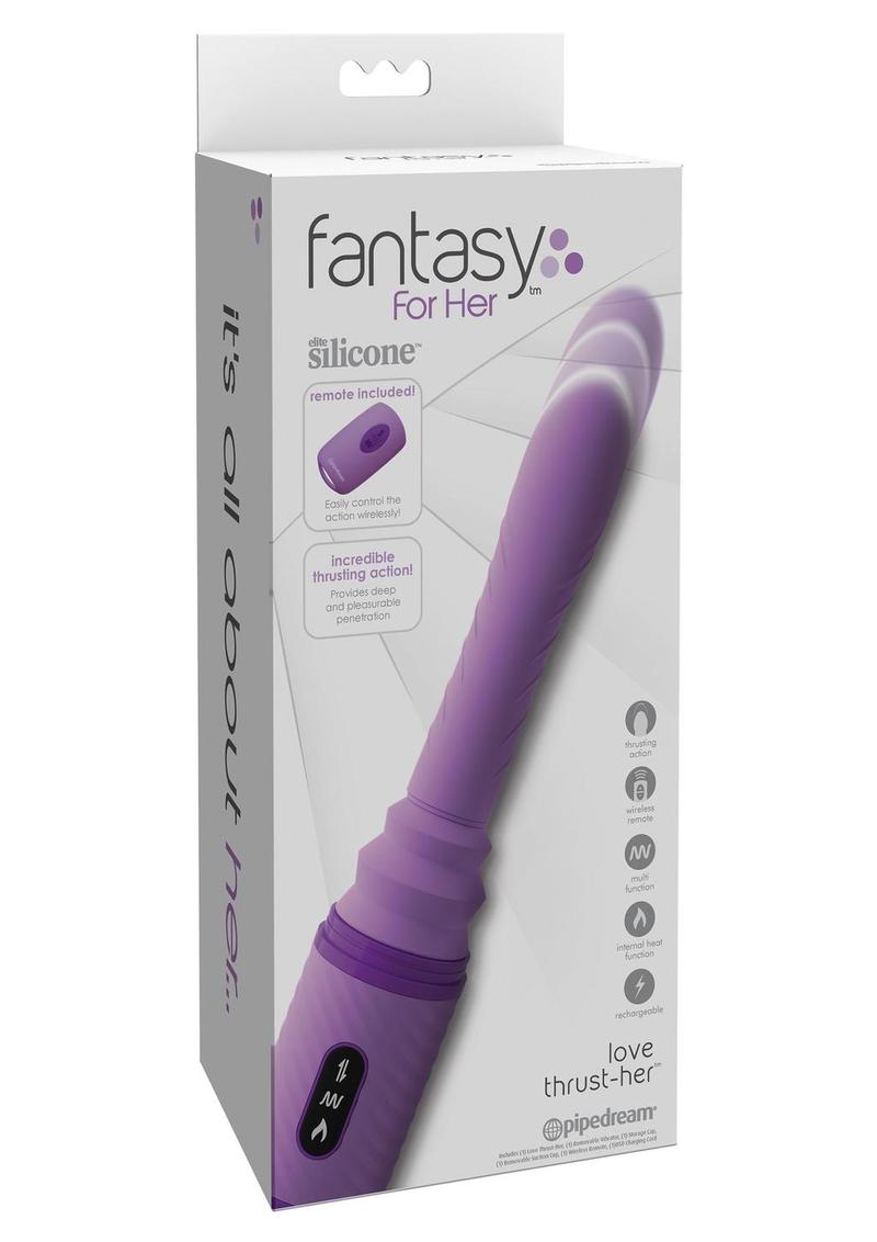 Fantasy For Her Silicone Love Thrust Her Vibrator with Remote Control - Purple