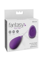 Fantasy For Her Silicone Kegel Excite Her with Remote Control - Purple