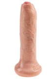 King Cock Uncut Dildo 6in - Vanilla