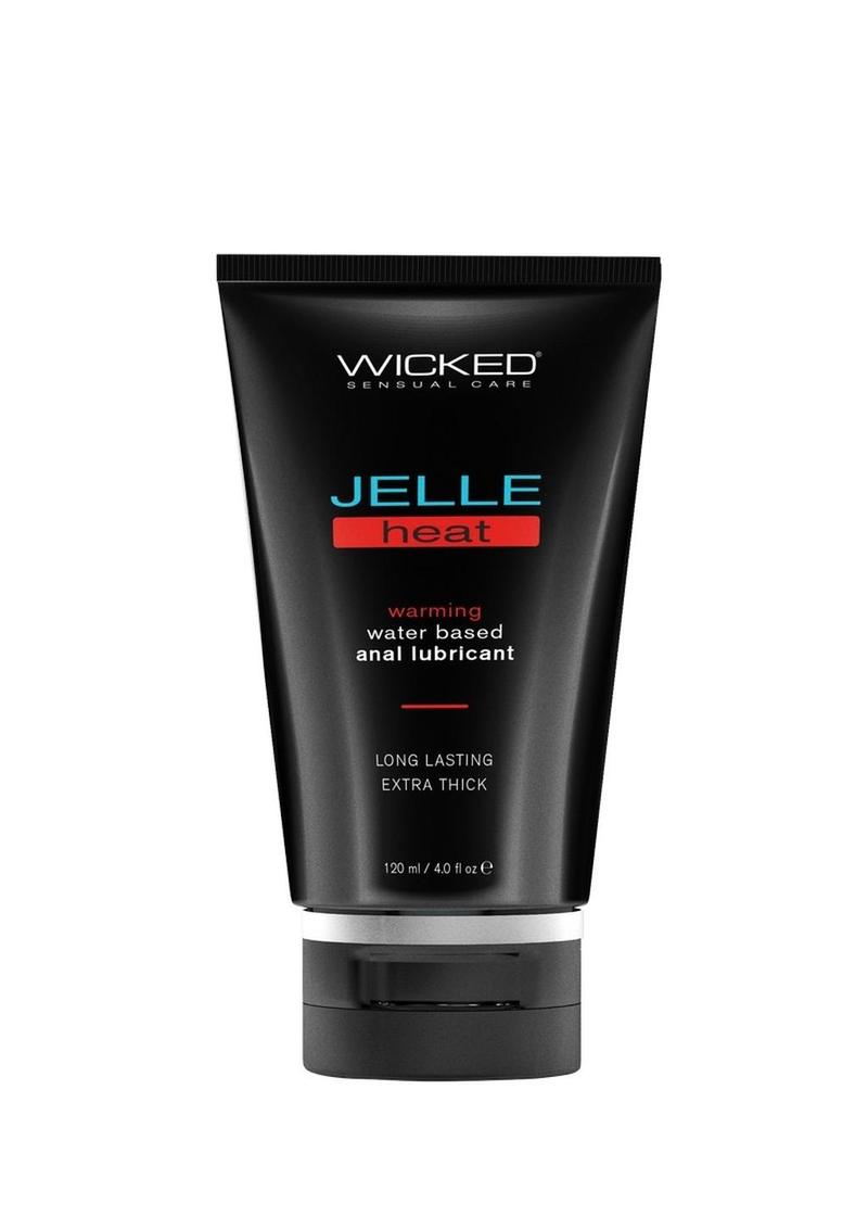 Wicked Jelle Heat Water Based Warming Anal Gel Lubricant 4oz Tube