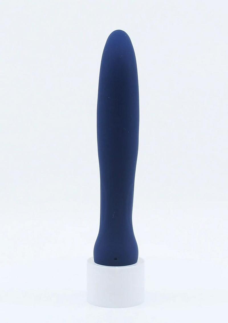 Nu Sensuelle Baelii Rechargeable Silicone G-Spot Vibrator - Navy Blue