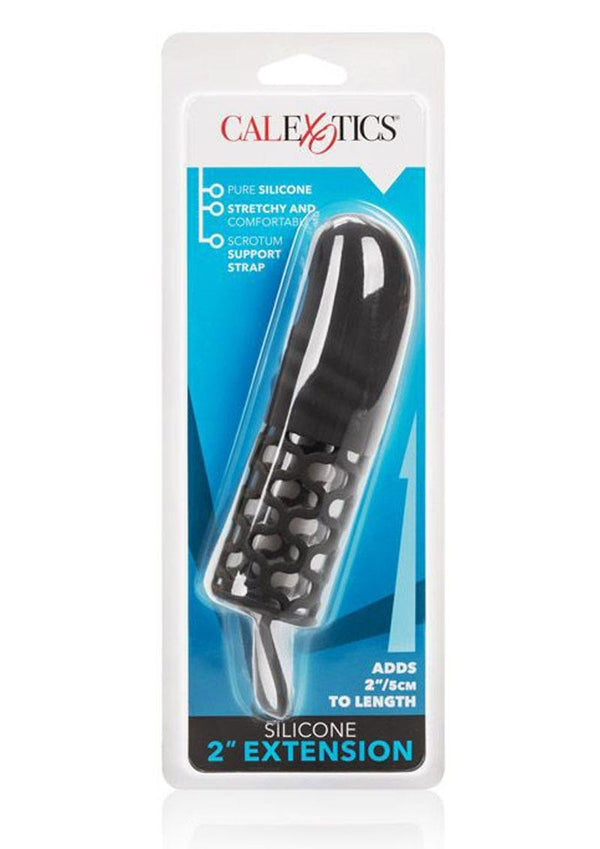 Silicone Penis Extender 2in - Black