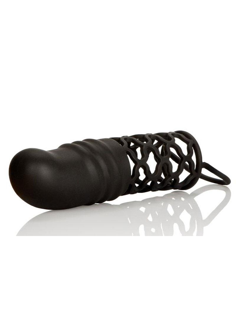 Silicone Penis Extender 2in - Black