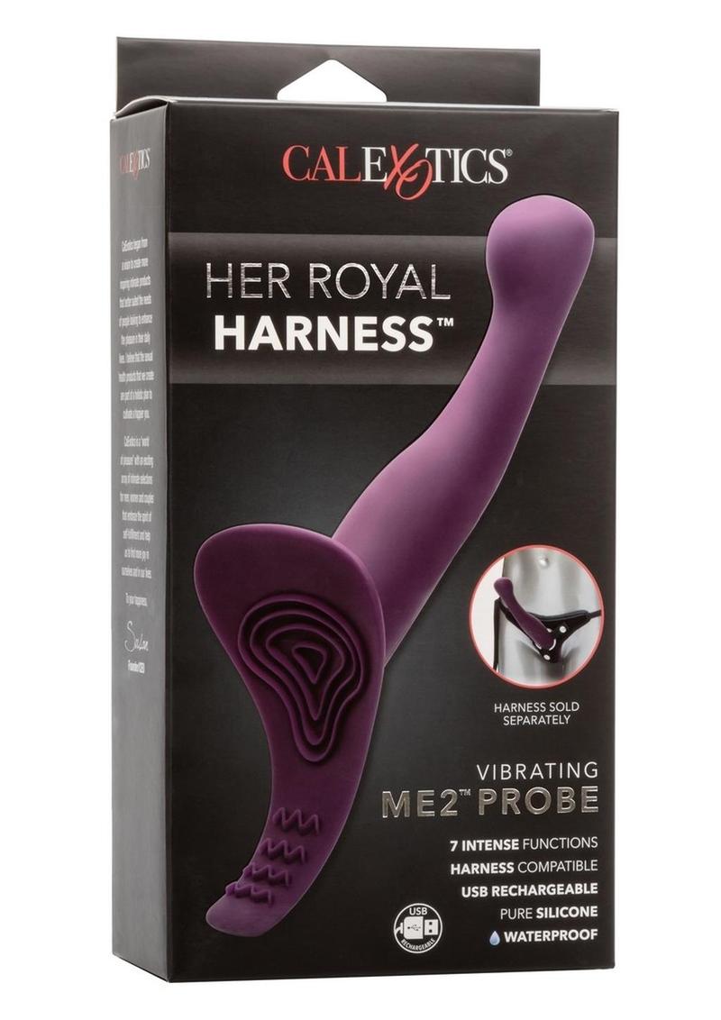 Her Royal Harness Me2 Vibrating Silicone Strap-On - Purple