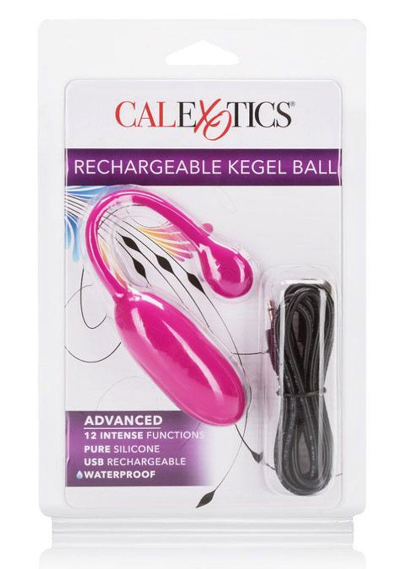 Rechargeable Kegel Ball USB Recharge Silicone Ball 3in - Pink