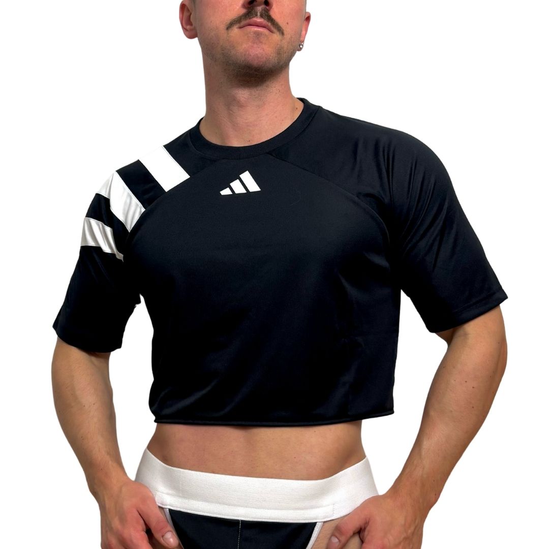 Adidas Neo Black Short Sleeve Crop Top 2.0 BY SNEAKERMASK
