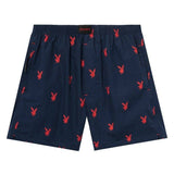 PLAYBOY Repeating Rabbit Head Lounge Shorts
