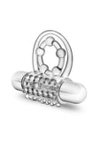Stay Hard Vibrating Super Clitifier Cock Ring With Bullet - Clear