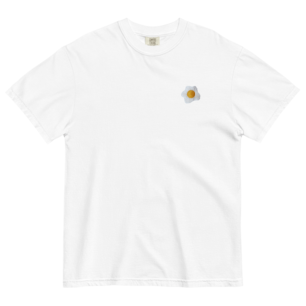 Fried Egg Embroidered T-Shirt